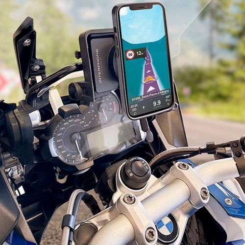 Interphone quiklox cradle mount adaptor for the bmw nav mount