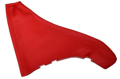 Red leather for vauxhall astra mk4 g handbrake boot custom made-