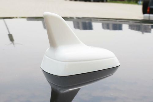 For vw passat b8 16-19 gloss white shark fin antenna aerial receiver cover