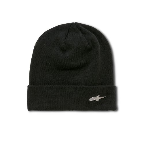 Alpinestars metal logo cuff beanie hat - 3d moulded metal astars logo badge