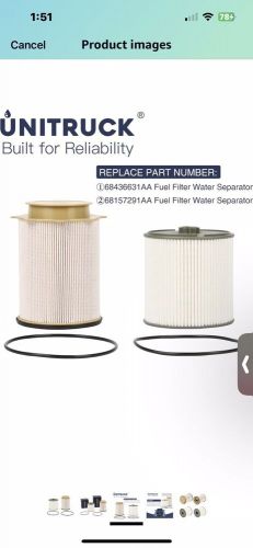 Unitruck ram diesel fuel filter [ut 8243k] 68436631aa 2019-2021 6.7l