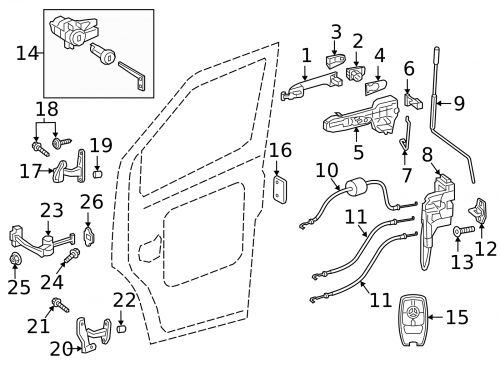 Genuine mercedes-benz key with 2 buttons 90790584089999