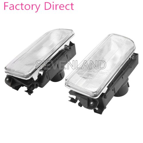 Front left &amp; right for bmw e36 3-series 92-98 fog light crystal clear lens 2pcs