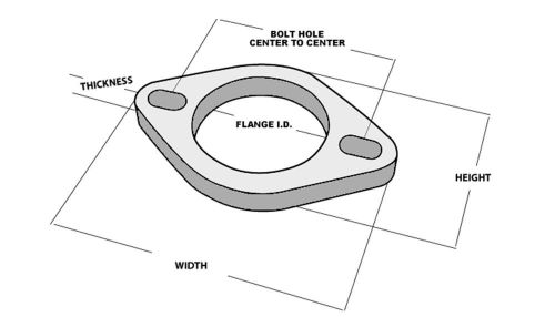 Vibrant performance 1470s 2 bolt stainless steel flange