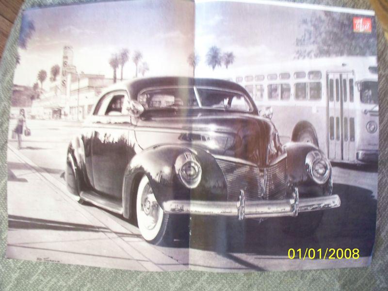 1940 mercury in rare, orig. 11x16in. illustrated poster! great gift for the fan!