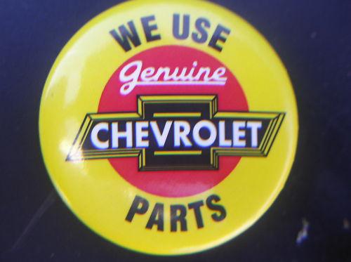 Awesome & original 1963 chevy parts dealer's pinback...