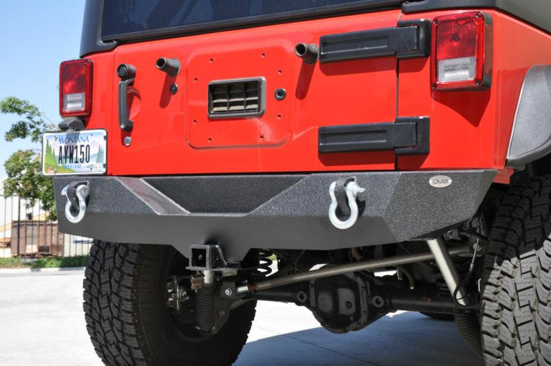 Ko off road jeep jk wrangler rear bumper black tow hitch rock crawler xrc 04 4x4