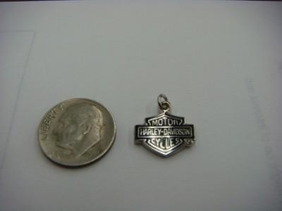 Vintage harley davidson necklace bracelet silver colored charm no reserve *nr*#1