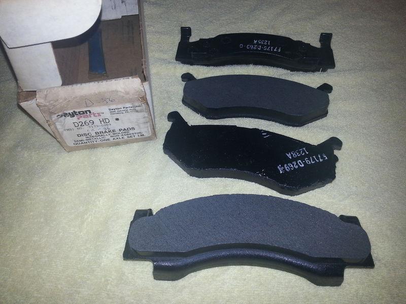 Brake pads for mopar/ dayton d269hd 