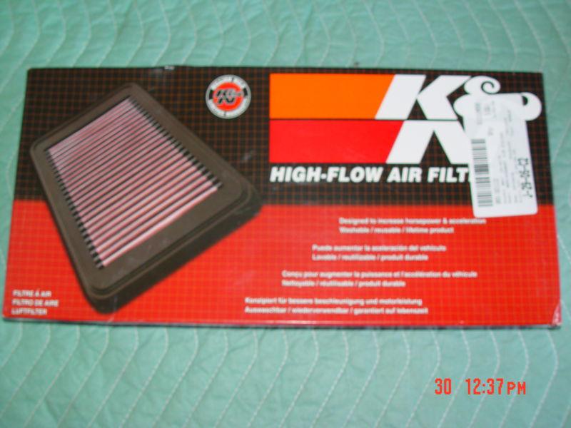 K&n 33-2175  (flat) air filter  h-1 in.  l- 6 5/8 in.  w-13.5 in. 