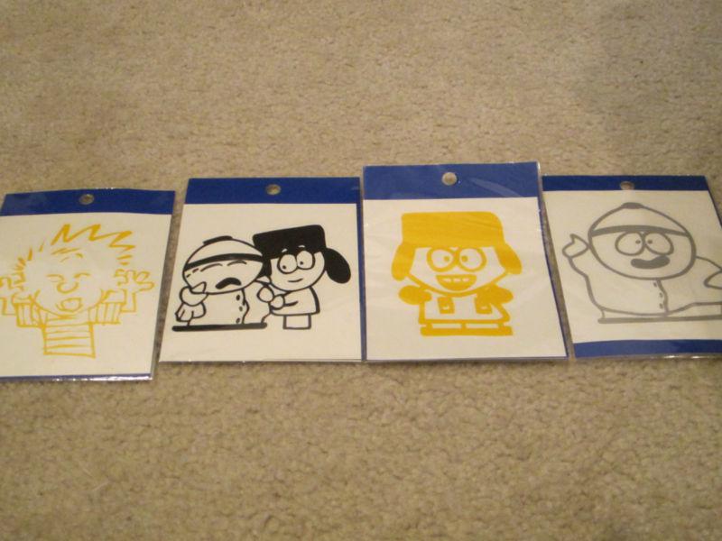 All 4 south park cartoon & friends sticker decal 4.5" x 4.5" 