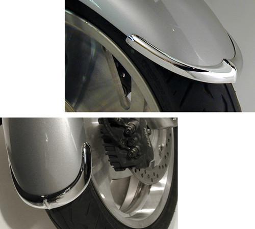 N cycle n7009 2-piece chromed cast fender tips front honda vtx1300c 2004 to 2009