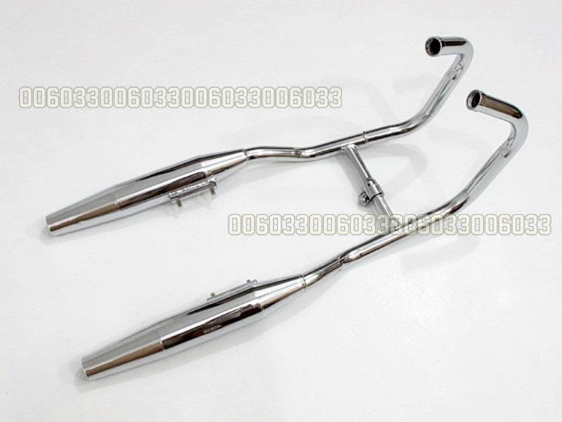 Two side exhaust system muffler for rebel cmx250 1985-1987 and 1996-2009 cmx 250