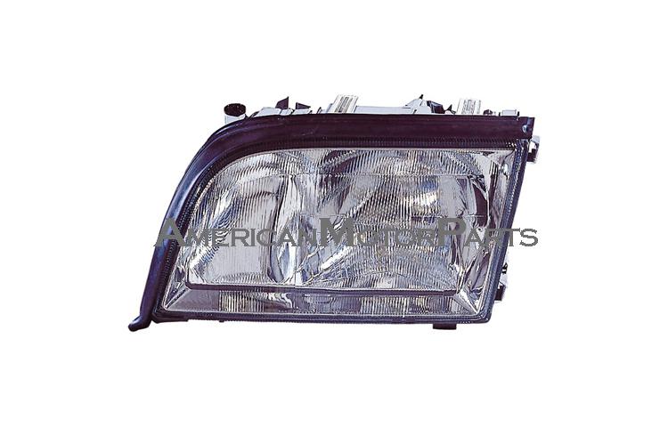 Passenger replacement headlight w/o corner lamp 95-99 mercedes benz s class