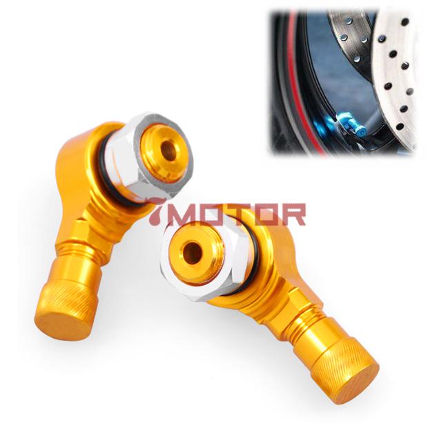 90° 11.3mm golden tubeless tire valve stem motorcycle new fit for honda suzuki