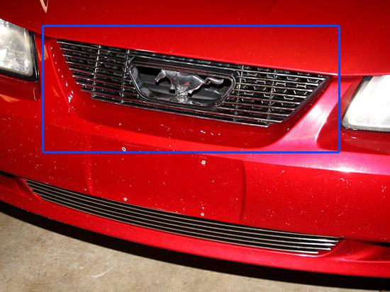 Fit:99-04 mustang upper(w/pony cut-out overlay) billet grille grill 2004 03 02