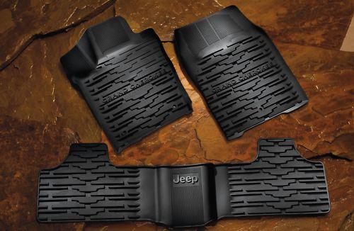 2011 2012 jeep grand cherokee slush style winter mats, rubber floor mats. mopar