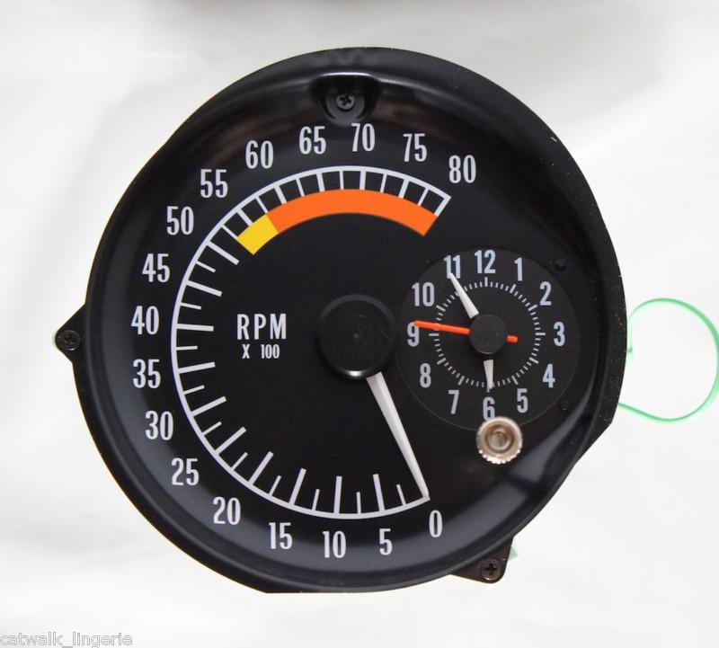 Oer-5658075 firebird trans am 8000 rpm tachometer and clock new