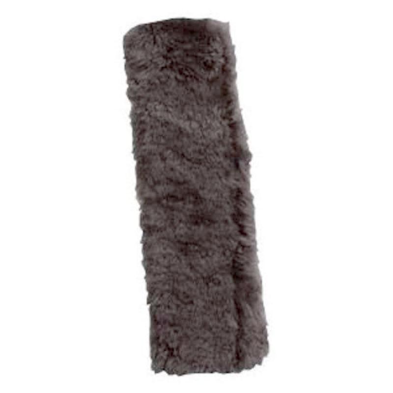 Free shipping! new gray soft sheepskin fleece seat belt cover shoulder strap pad