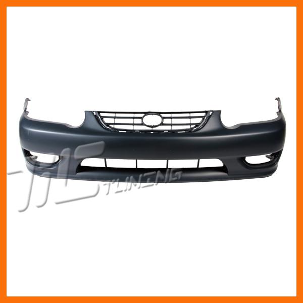 01 02 toyota corolla front bumper facial cover primered plastic s/le capa