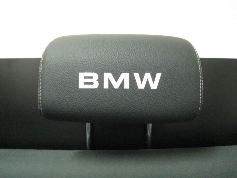 Headrest badge decal sticker *bmw* 4-pcs