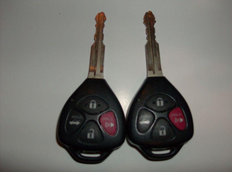 Lot of 2 toyota corolla keyless remotes