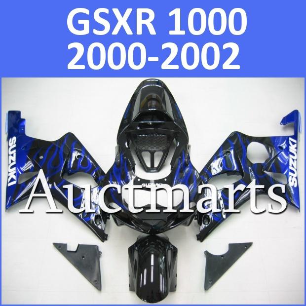 Fit suzuki 00 01 02 gsxr 1000 gsx-r1000 2000 2001 2002 fairing k1 c16 d00