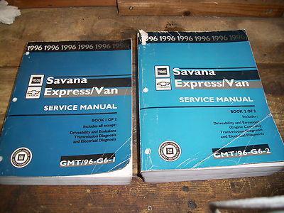 1996 chevy express\gmc savana factory issue repair manuals