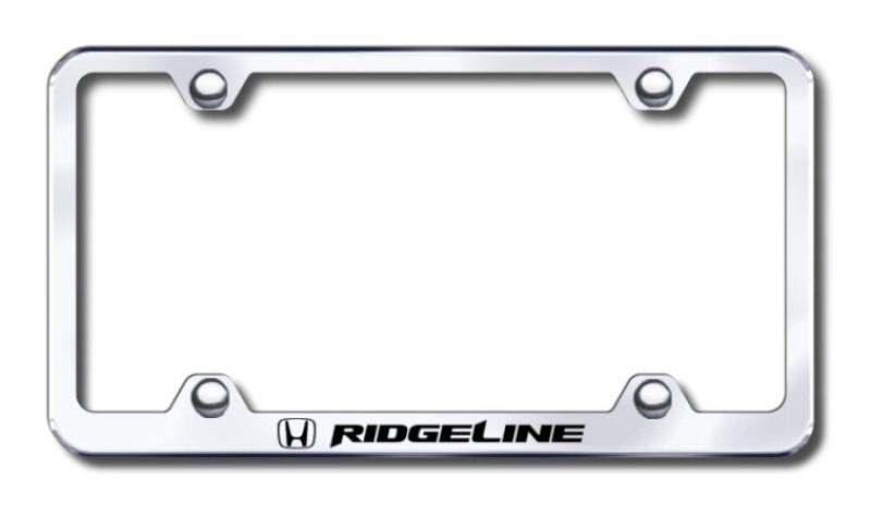 Honda ridgeline wide body  engraved chrome license plate frame -metal made in u