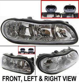 Clear lens new head lamp with bulbs right hand chevy olds halogen rh passenger