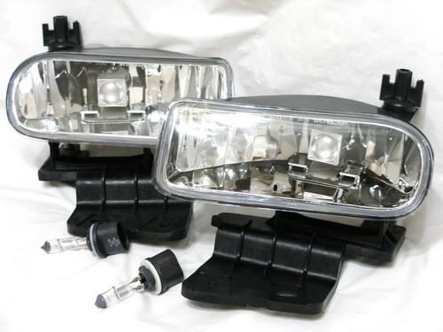 Chevy 2000-06 suburban tahoe driving fog light lamp rl h pair w/2light bulbs new