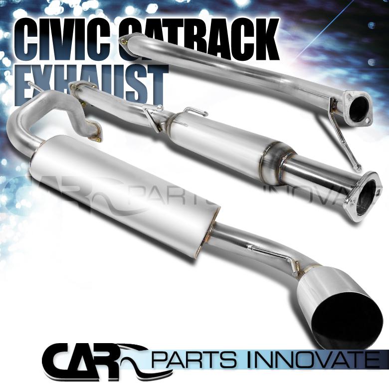 88-91 honda civic 3dr hatchback ss catback exhaust muffler system