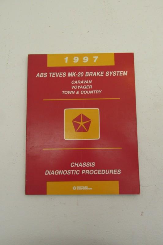 1997 dodge caravan voyager abs brake system dealer oem factory service manual