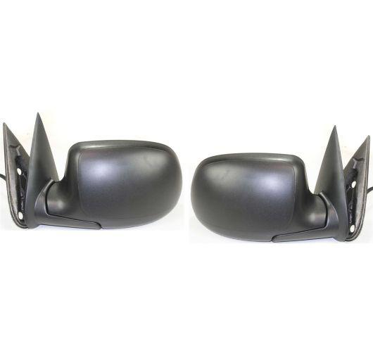 Chevy gmc truck textured black power heated side view mirror left/right pair set