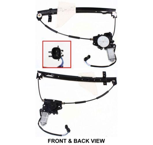 01-04 jeep grand cherokee power window regulator rear lh left driver side