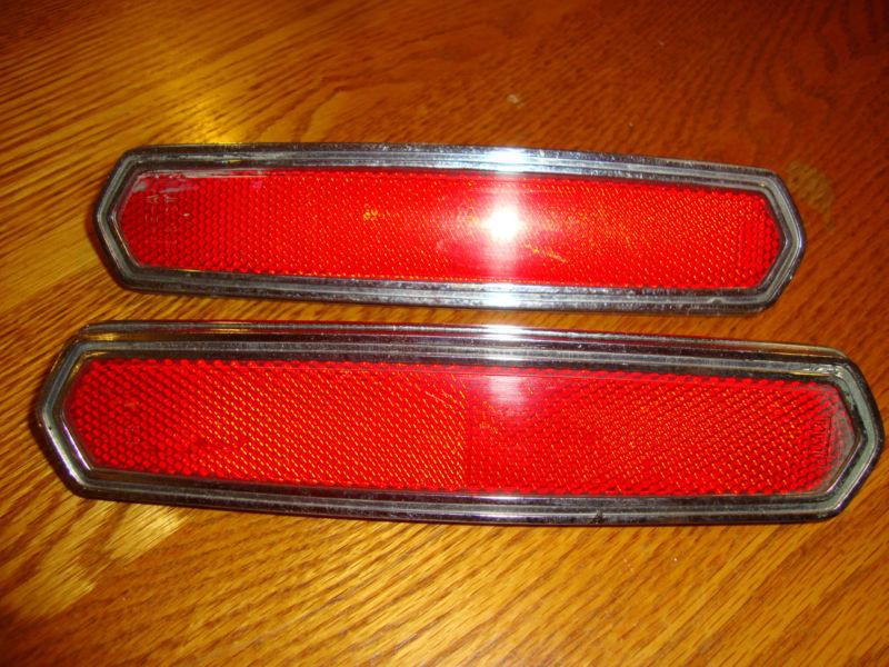 Vintage 1968 ford mustang torino mercury cougar montego rear qtr pnl reflectors