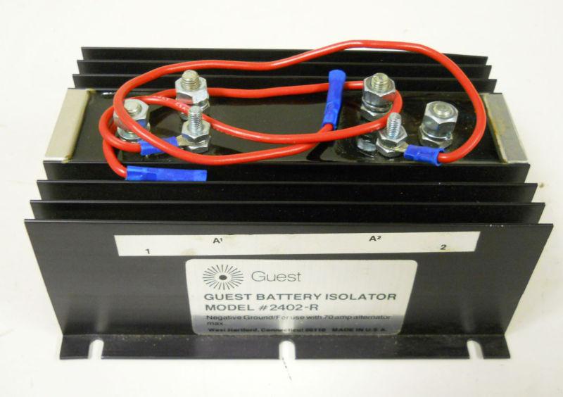 Guest 2402r battery isolator 70amp  for 2 batteries new in box  look