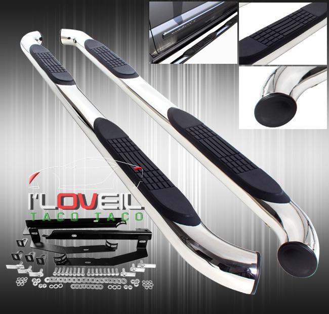 2011-2012 suv side step runner board nerf bars stainless steel set pair rail