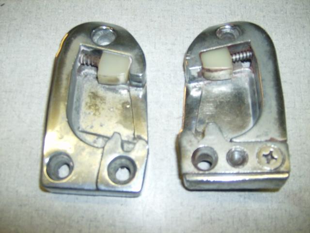 55-57 chevy original door striker plates pair
