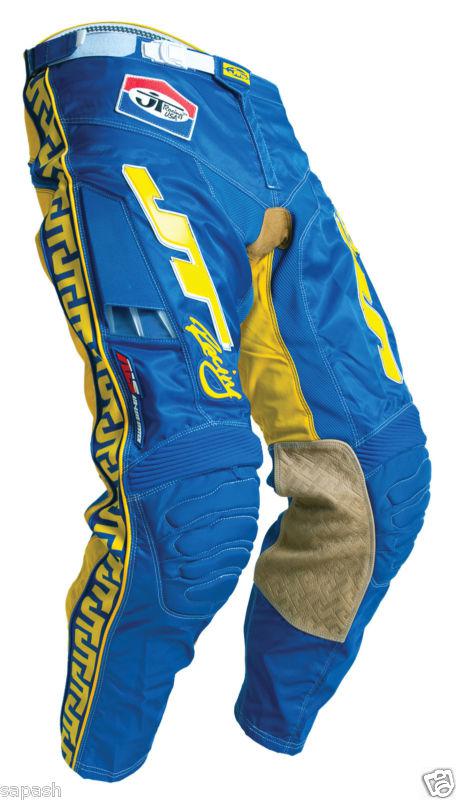 New jt racing mx pants size 38 blue / yellow 2012 close-out