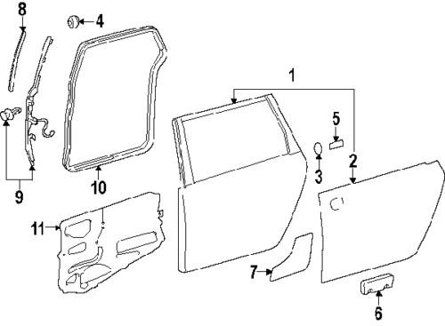 Toyota 5874408010 genuine oem factory original protector