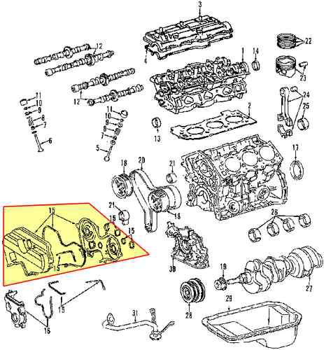 Toyota 1132920010 genuine oem factory original front cover gasket