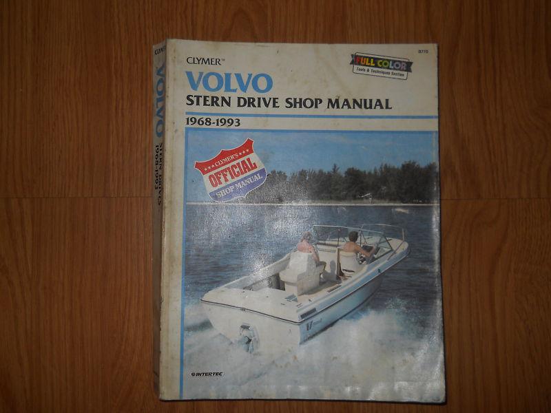 Volvo penta sterndrive boat shop service repair manual aq131a aq125a aq120 aq130