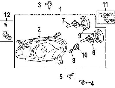 Toyota 8115002350 genuine oem factory original composite assy