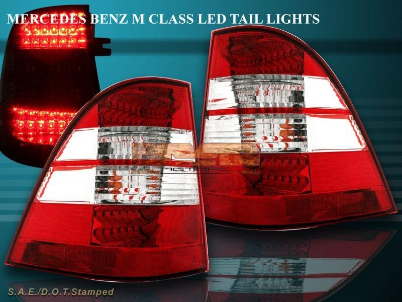 98-2005 mercedes w163 ml led tail lights 1999 2000 2001