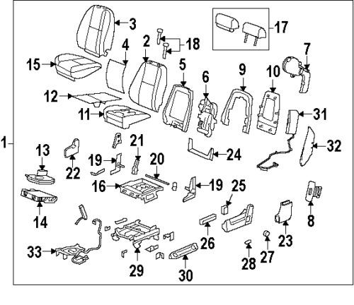 Gmc 22804419 genuine oem factory original seat track