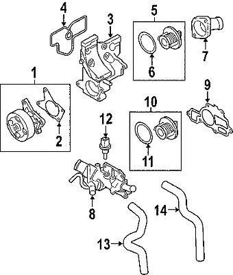 Nissan 13050et00b genuine oem factory original thermostat hsng gasket