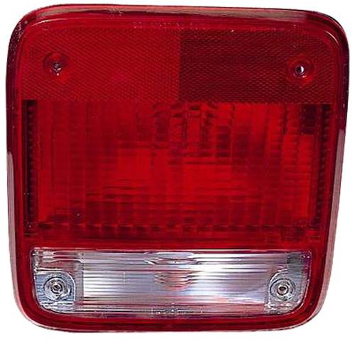 Tail light lens&hsg chevy van 85-96 left lh driver