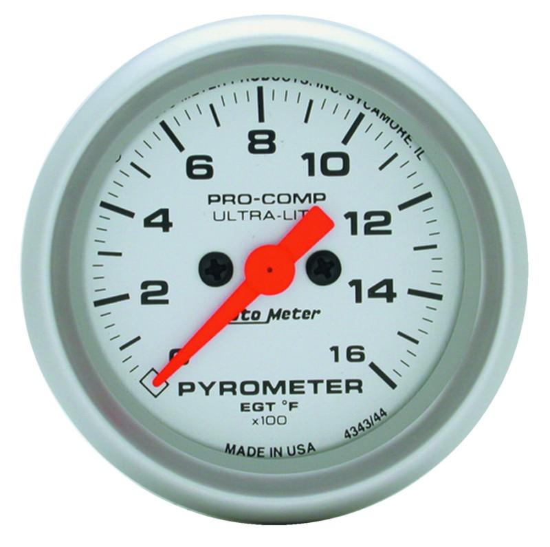 Auto meter 4344 ultra-lite; electric pyrometer gauge kit