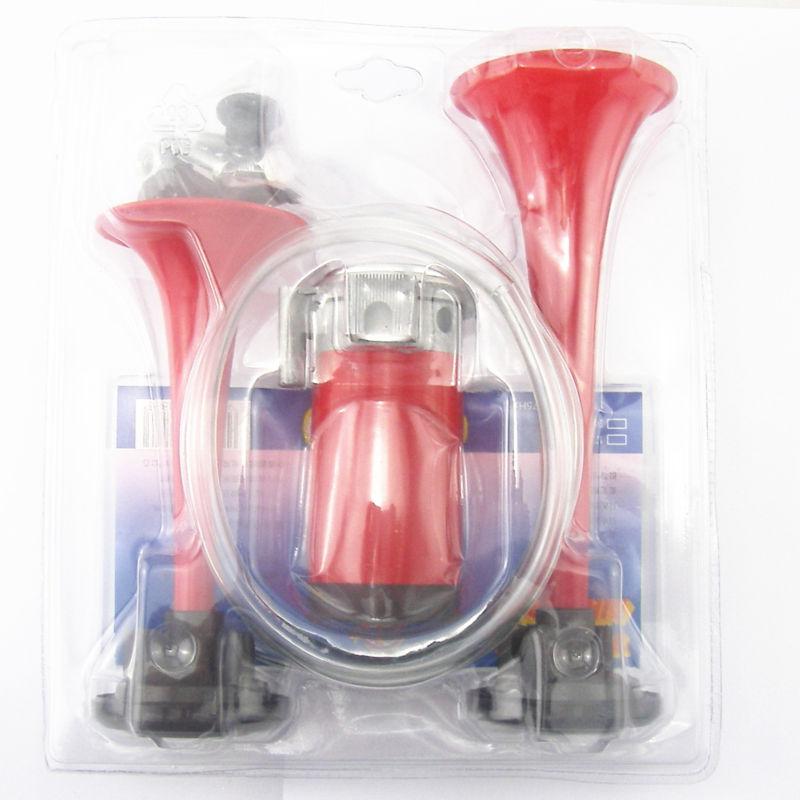 12v 135 db super loud dual air horn trumpet & full kit for car truck train boat